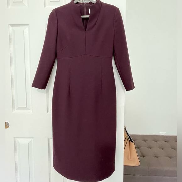 Hugo Boss Burgundy Dress Size 4P EU 36A